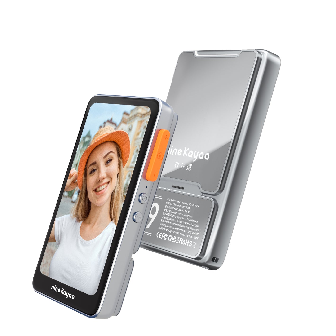 NINEKAYAA XQ9Ultra 自拍屏 - 產品主圖（磁吸設計）