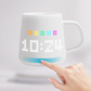 PIXELMUG P1 智能像素顯示杯 - 白色食品級陶瓷杯