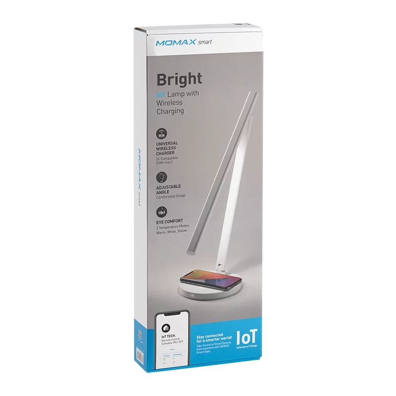 MOMAX Bright IoT 智能檯燈連無線充電 QL6SUKW