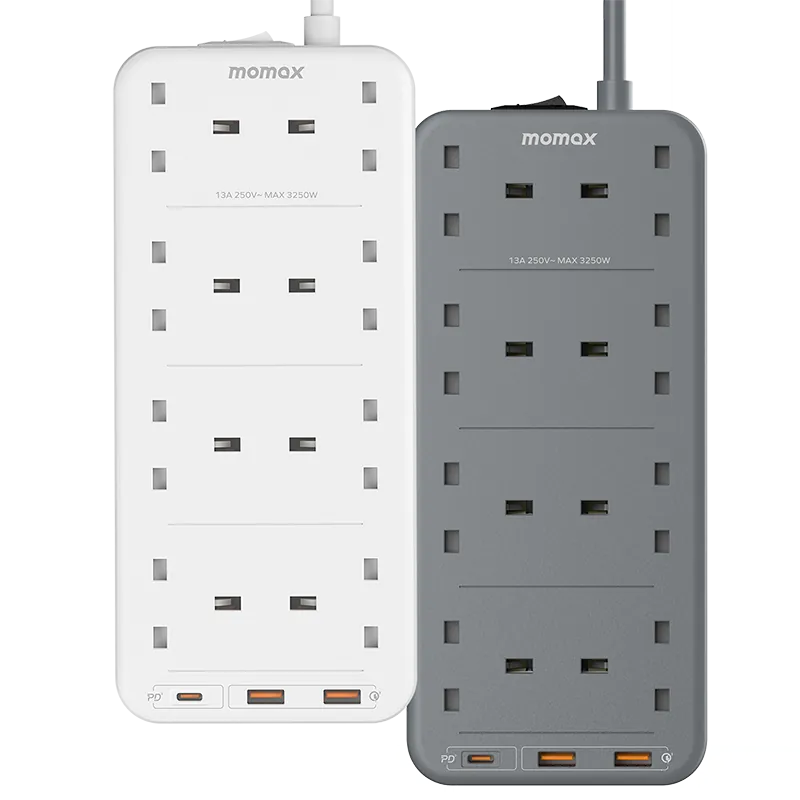 MOMAX OnePlug PD20W 2A1C 8位拖板 US5UKW