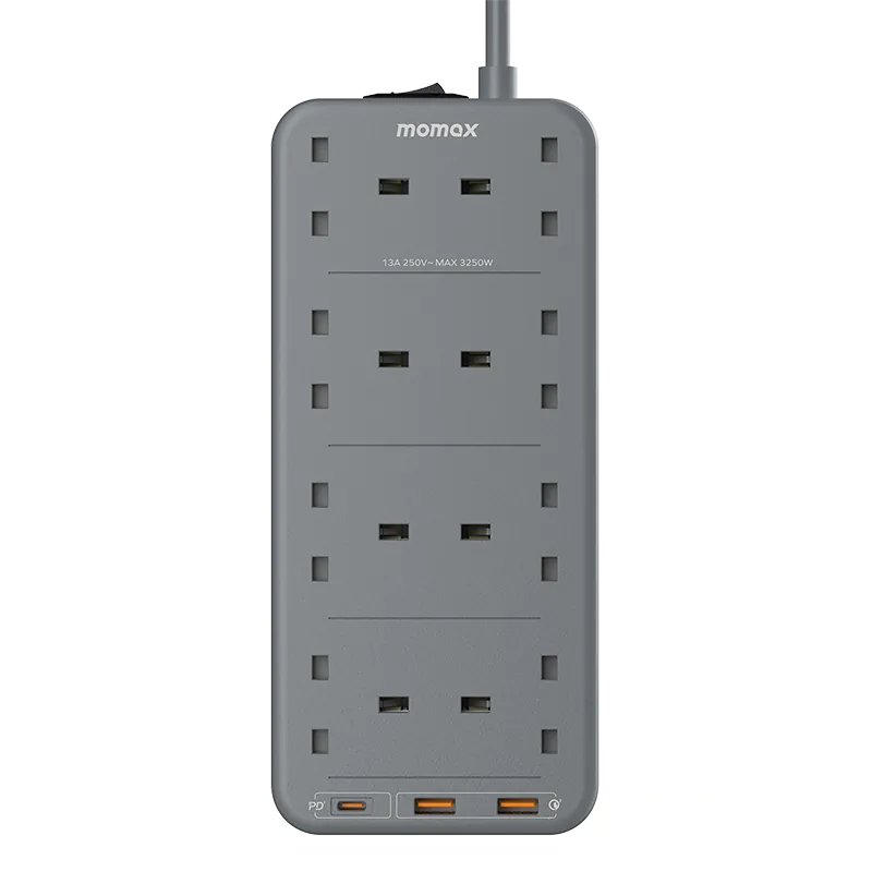 MOMAX OnePlug PD20W 2A1C 8位拖板 US5UKW