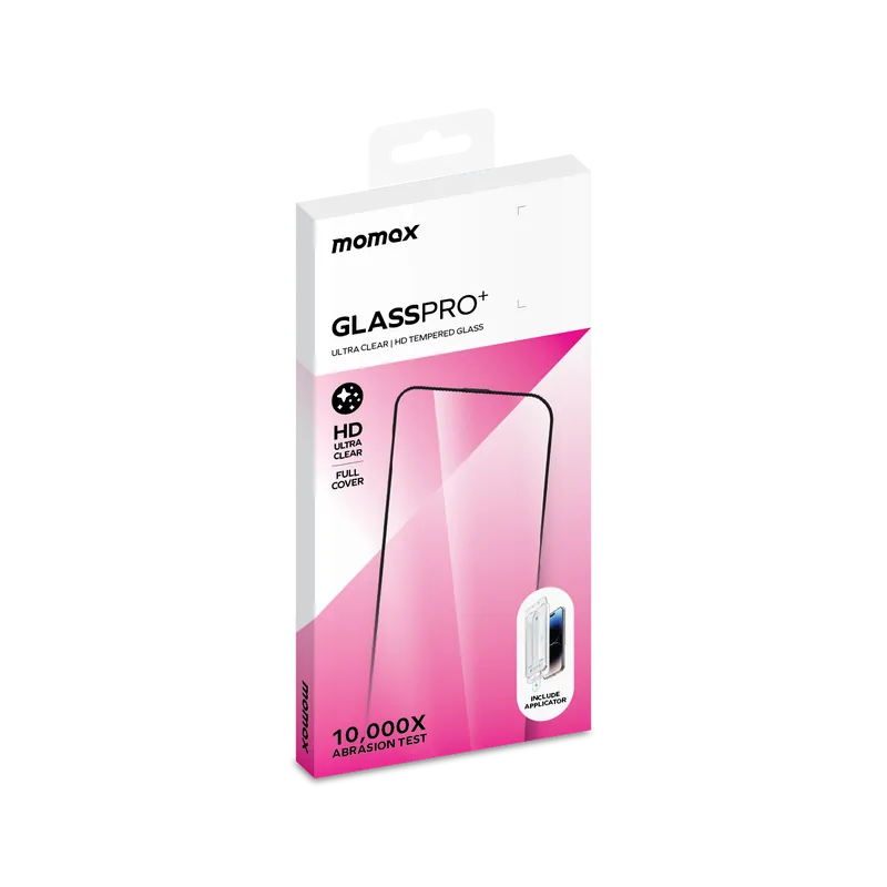 MOMAX GlassPro+ Ultra Clear 3D screen protector iPhone 15系列 保護膜