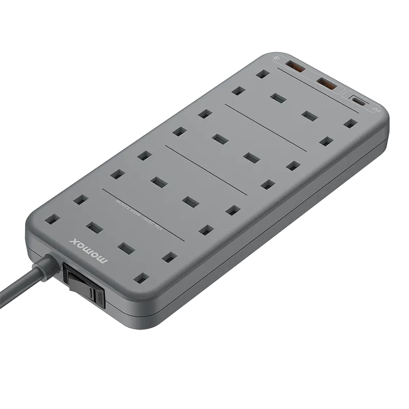 MOMAX OnePlug PD20W 2A1C 8位拖板 US5UKW