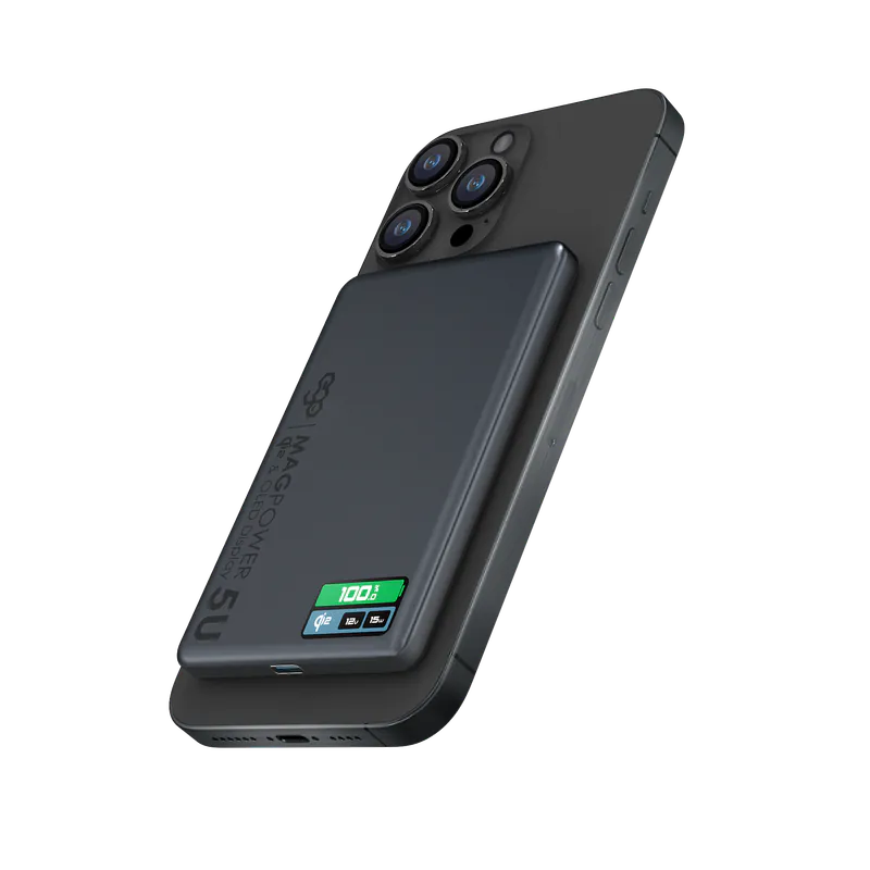 【3C安全認證】EGO MagPower 5U@ QI2 外置電｜超強磁吸 x 快速充電