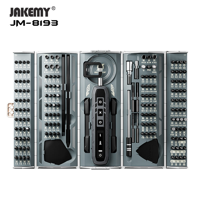 JAKEMY 180合1 CR-V 電動螺絲刀工具箱JM-8193｜精密維修｜多用途DIY