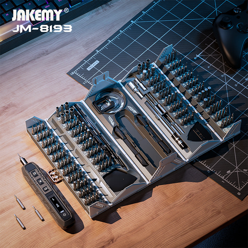 JAKEMY 180合1 CR-V 電動螺絲刀工具箱JM-8193｜精密維修｜多用途DIY