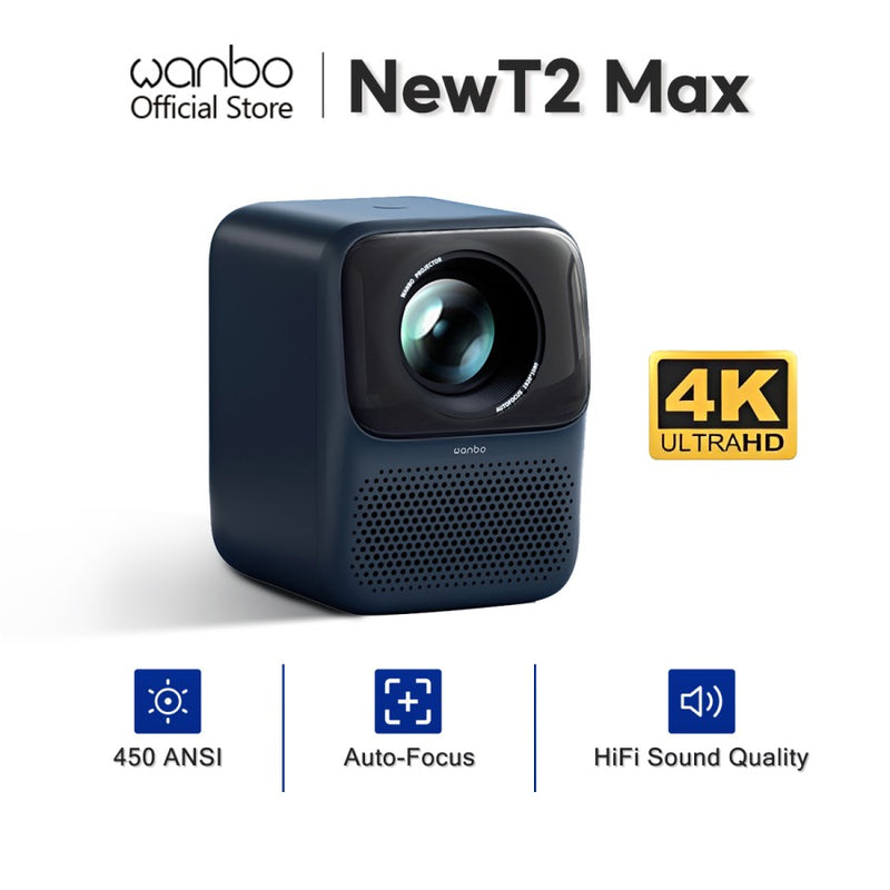 WANBO NEW T2 MAX 投影機(國際版內置 Youtube/Netflix)