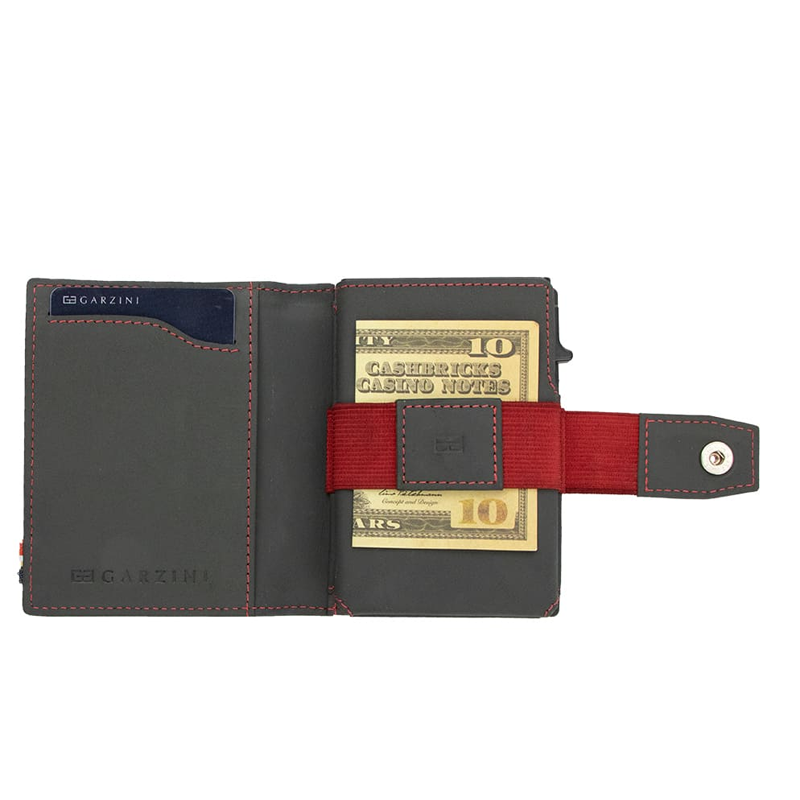 GARZINI Metal Wallet｜多功能金屬卡包｜多功能收納，整理鈔票、收據及名片