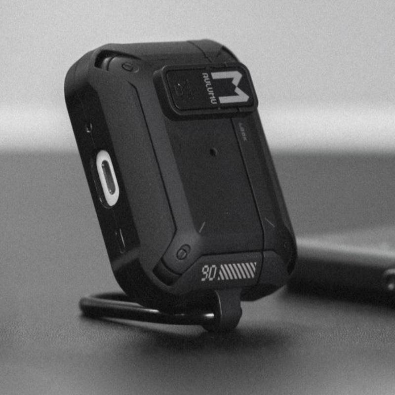 AULUMU 機能風AirPods Pro耳機保護殼｜獨特的安全鎖定夾設計