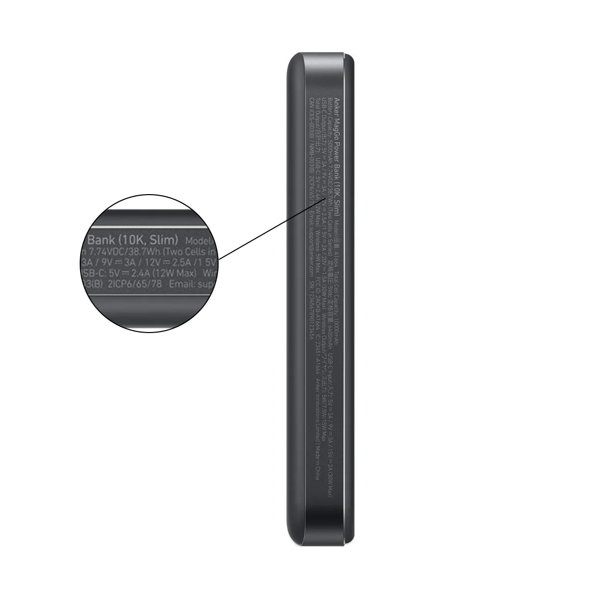 Anker MagGo Power Bank 10K Slim 展示，15W無線充電功能與輕薄設計