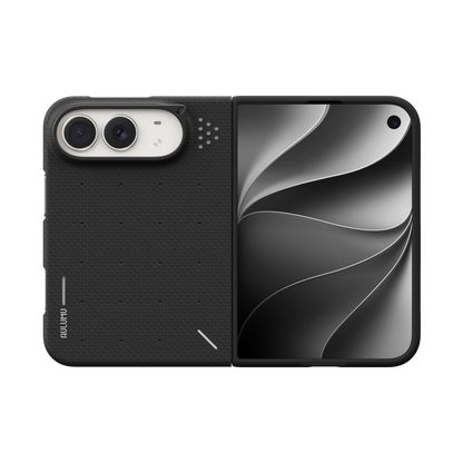 AULUMU iPhone Duo 專屬保護殼系列｜Particle Aramid Fiber 芳綸纖維｜摺疊鉸鏈防護