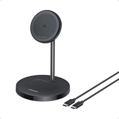 ANKER 323 二合一磁吸充電支架 A2543｜二合一充電設計｜磁吸技術，穩定高效