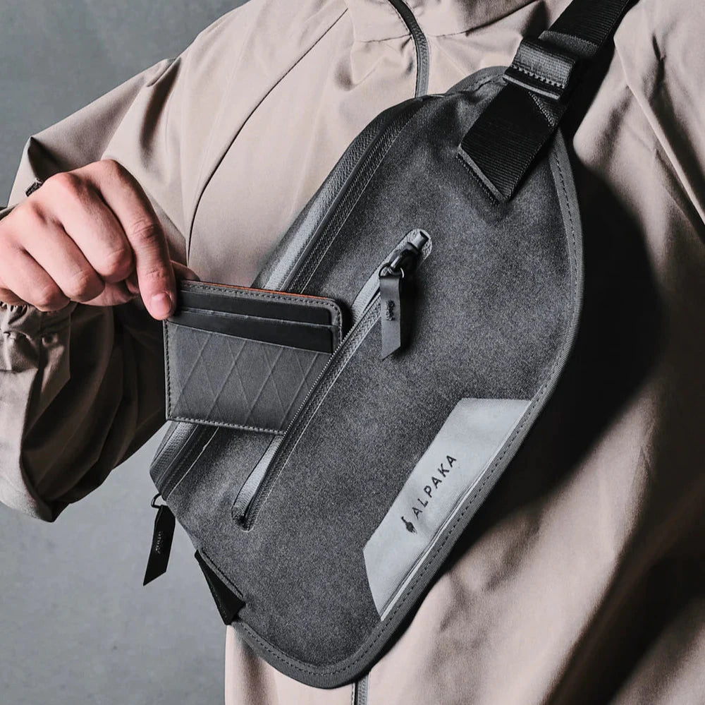 ALPAKA Bravo Sling Mini｜內部配備防刮平板電腦套與多功能隔層