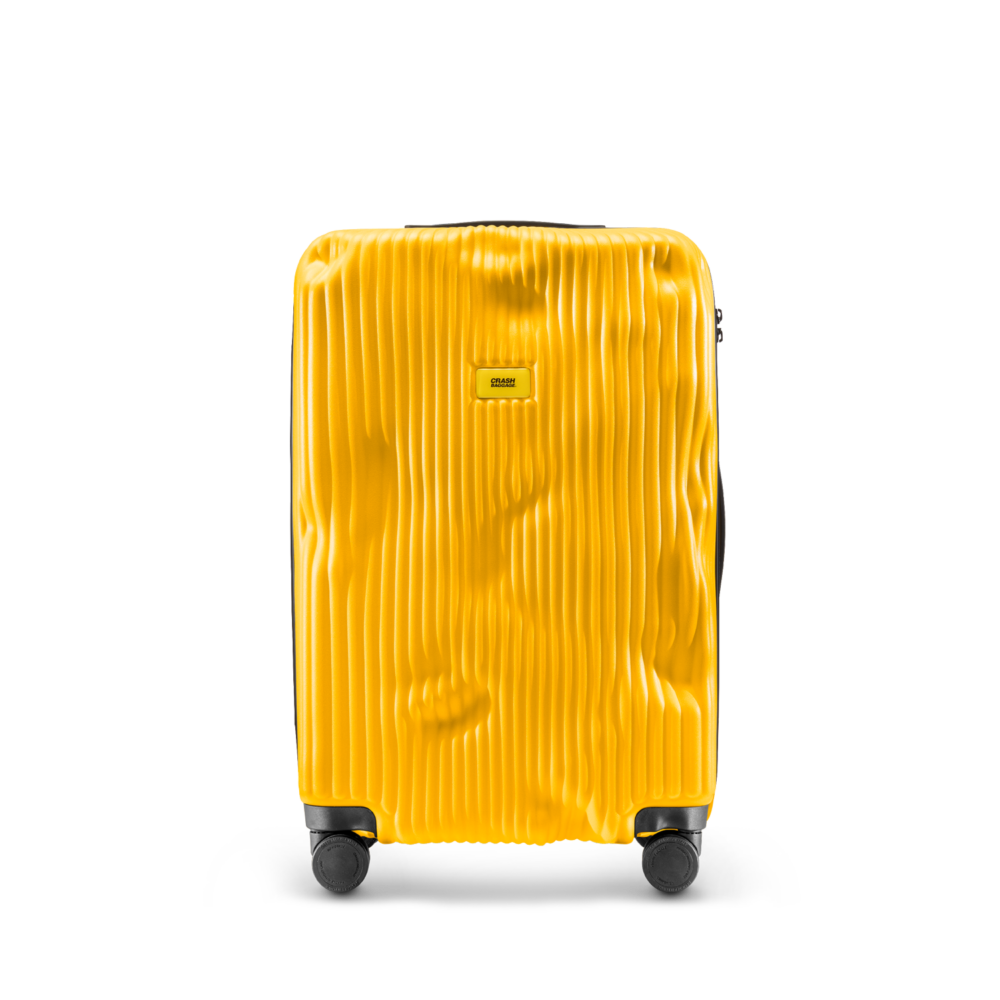 CRASH BAGGAGE Stripe Medium 行李箱｜TSA 鎖扣與 360° 靈活滑輪，提供安全與流暢的旅行體驗