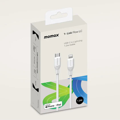 MOMAX 1-Link Flow CL  USB-C to Lightning  1.2m 連接線 DL53