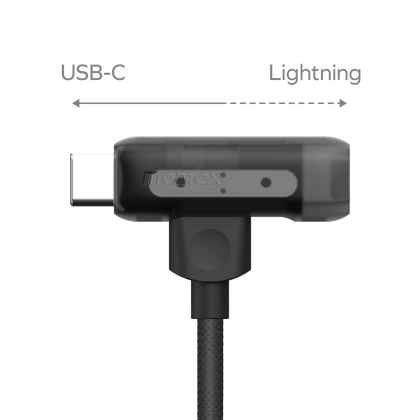 MOMAX 1-Link Flow Duo 2-in-1 USB-C to Lightning 1.5米 連接線 DL56