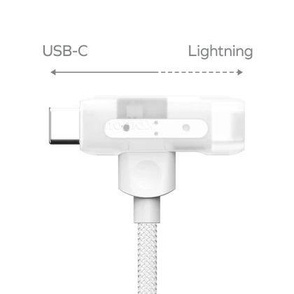 MOMAX 1-Link Flow Duo 2-in-1 USB-C to Lightning 1.5米 連接線 DL56