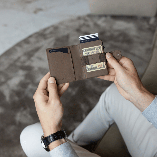 GARZINI Metal Wallet｜多功能金屬卡包｜輕鬆按一下即可快速取卡