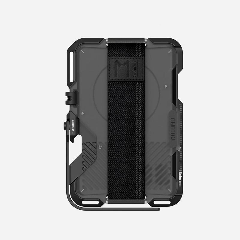 AULUMU Multi-Tool Metal Wallet｜配備手機支架、開瓶器、迷你尺