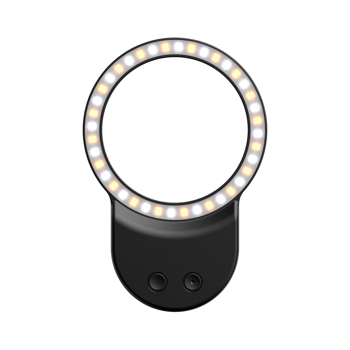 Magnetic Ring Fill Light 磁吸環形補光燈，支持三段亮度與色溫調節，適配 MagSafe 手機