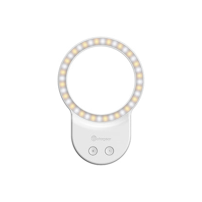 Magnetic Ring Fill Light 磁吸環形補光燈，支持三段亮度與色溫調節，適配 MagSafe 手機
