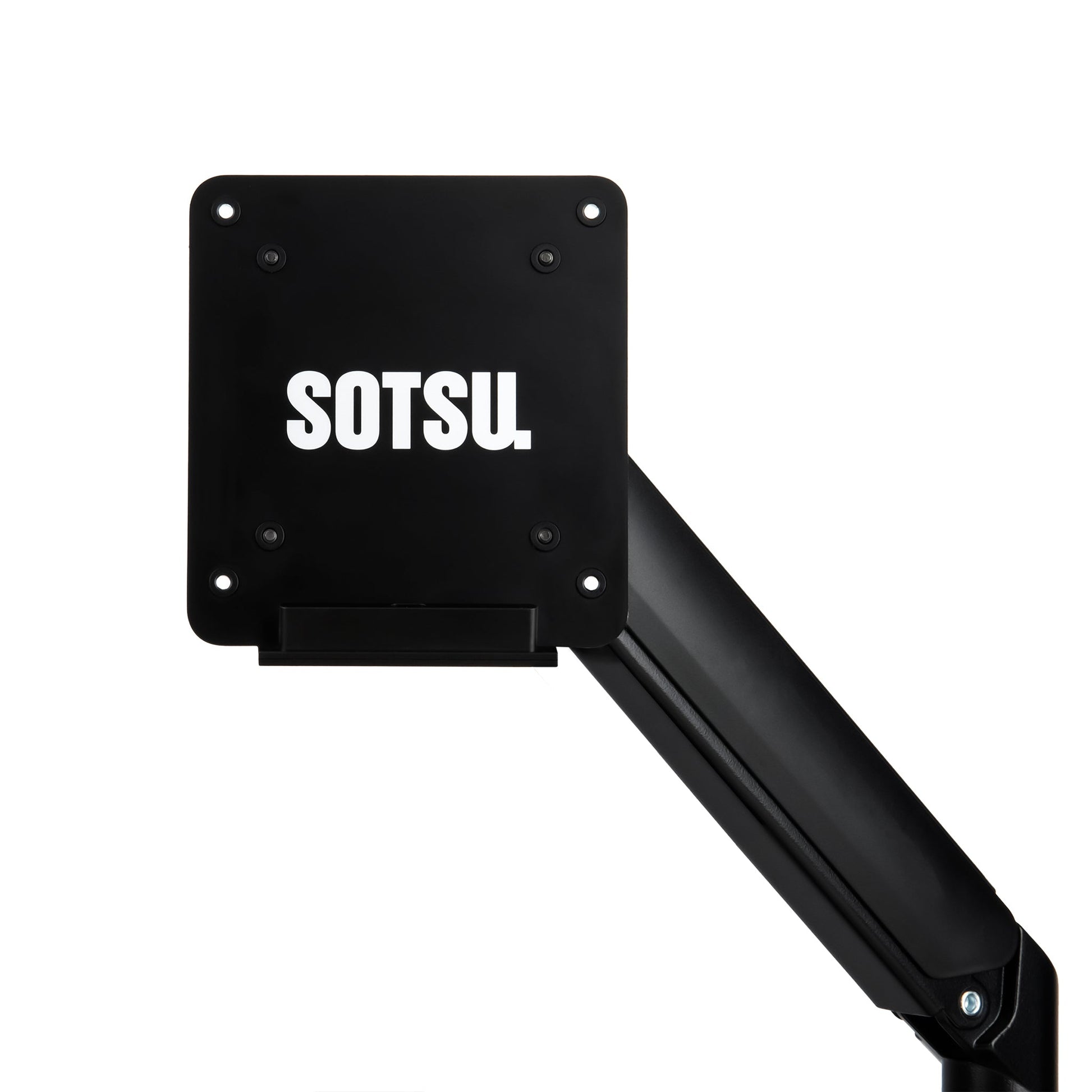 SOTSU VESA 轉接器採用鋼材與鋁材製成，結構穩固耐用