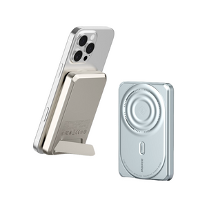 Gemini 行動電源的磁吸無線充電功能展示