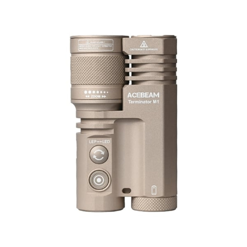 ACEBEAM Terminator M1｜LEP+LED手電筒｜變焦多功能設計｜高亮遠射程