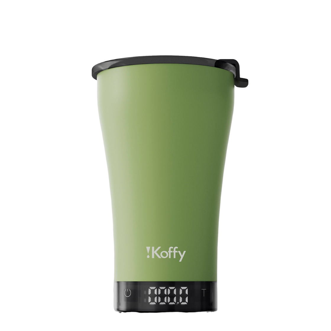 IKOFFY GoBrew 智能咖啡沖泡杯綠款正面展示。