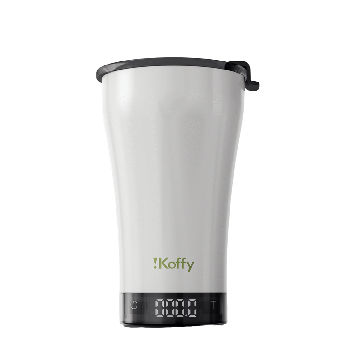 IKOFFY GoBrew 智能咖啡沖泡杯珍珠白款正面展示。