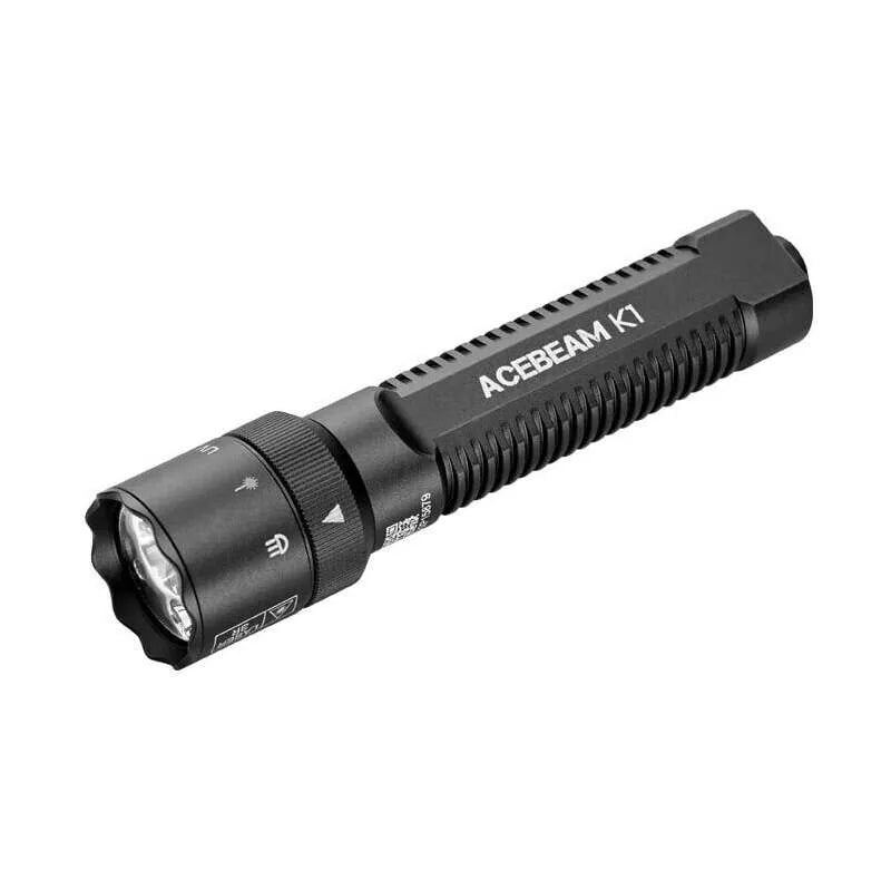 ACEBEAM K1 三光源手電筒展示正面設計