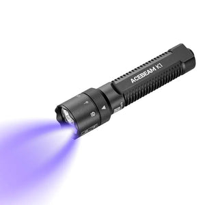 ACEBEAM K1 三光源手電筒展示正面設計
