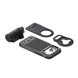 TILTA KHRONOS LITE iPhone 17 Pro/Pro Max 手持攝影套裝展示完整配件。