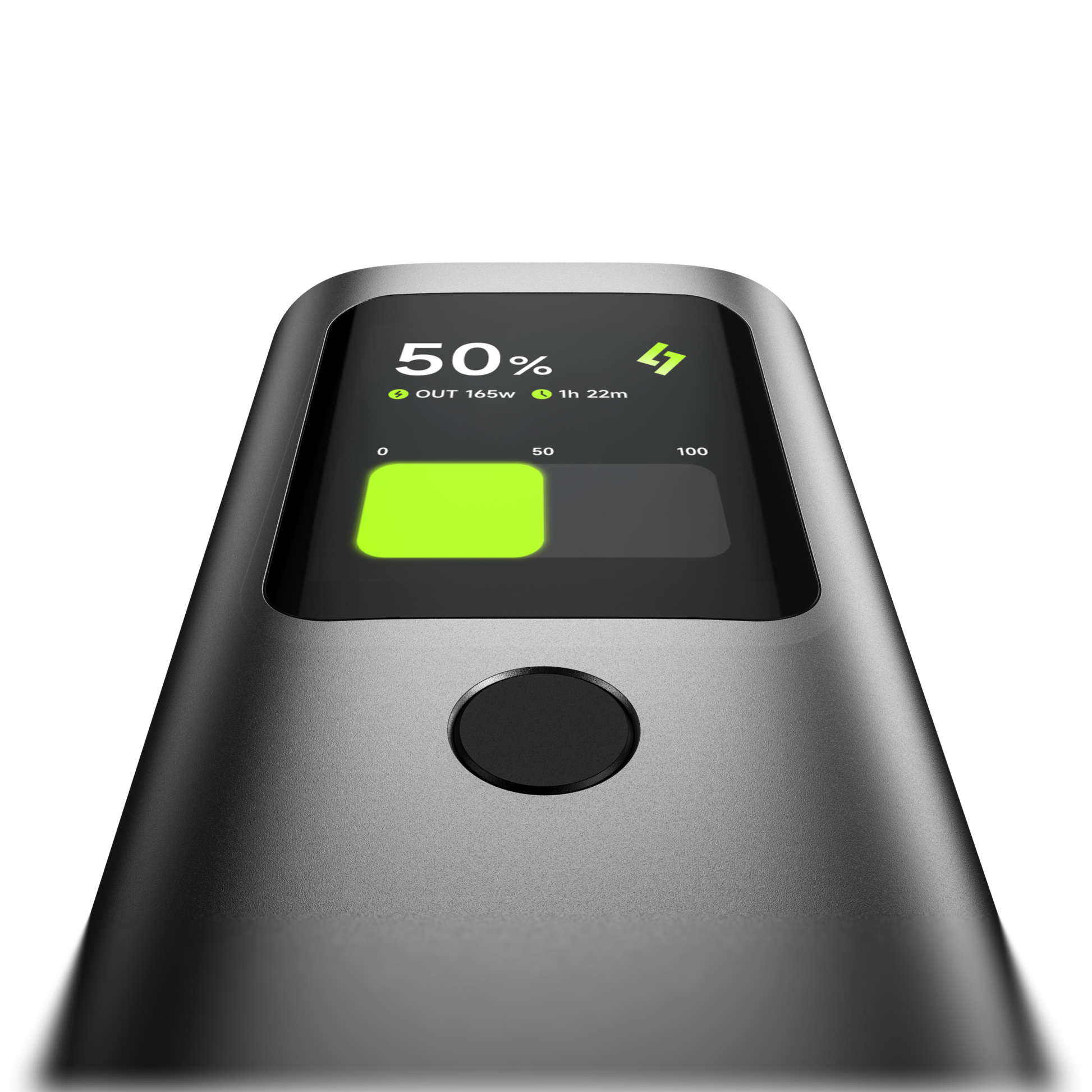 SHARGE Retractable 165 行動電源 - 智能互動顯示屏（溫度/輸出資訊）