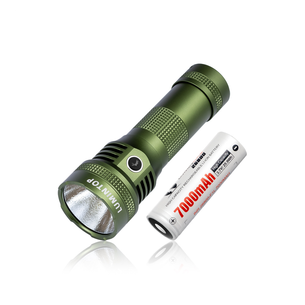 LUMINTOP D3 高輸出LED手電筒 產品外觀｜綠色版本