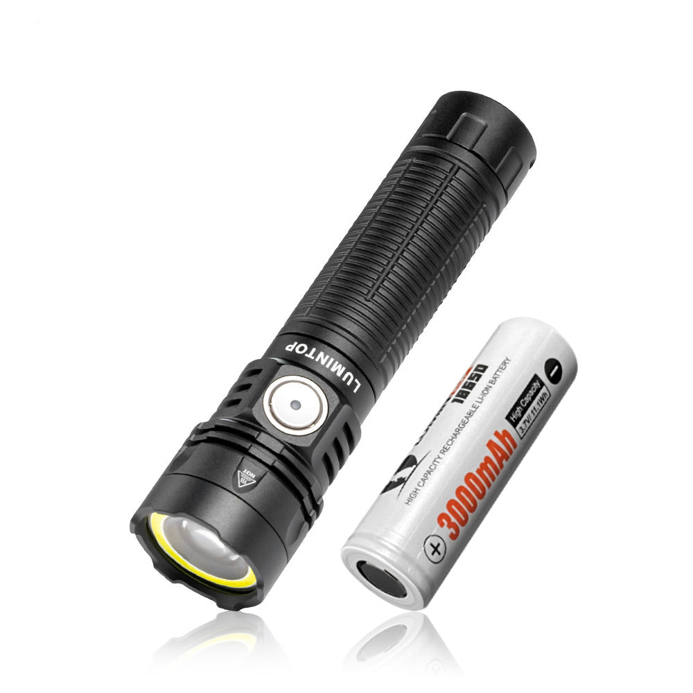 LUMINTOP W1 LED USB‑C 充電口特寫｜內置防水充電口