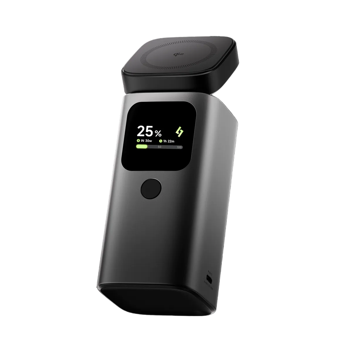 SHARGE StandMag 15000 產品正面｜15000mAh 行動電源連磁吸支架