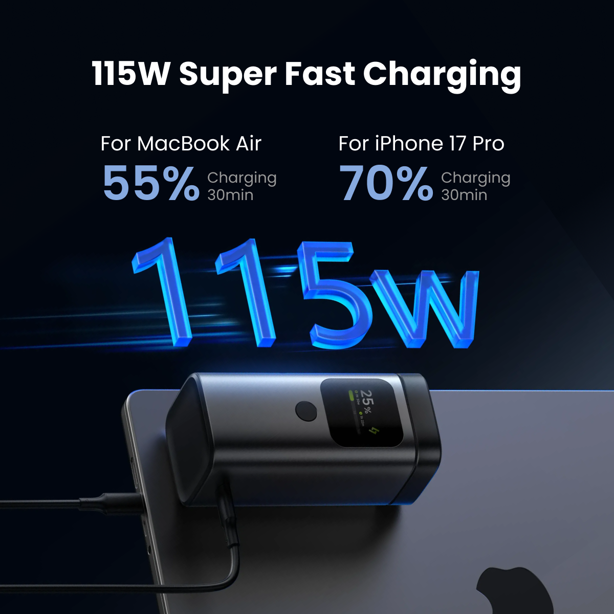 SHARGE StandMag 15000 USB‑C 100W 輸出｜為手提電腦高功率充電