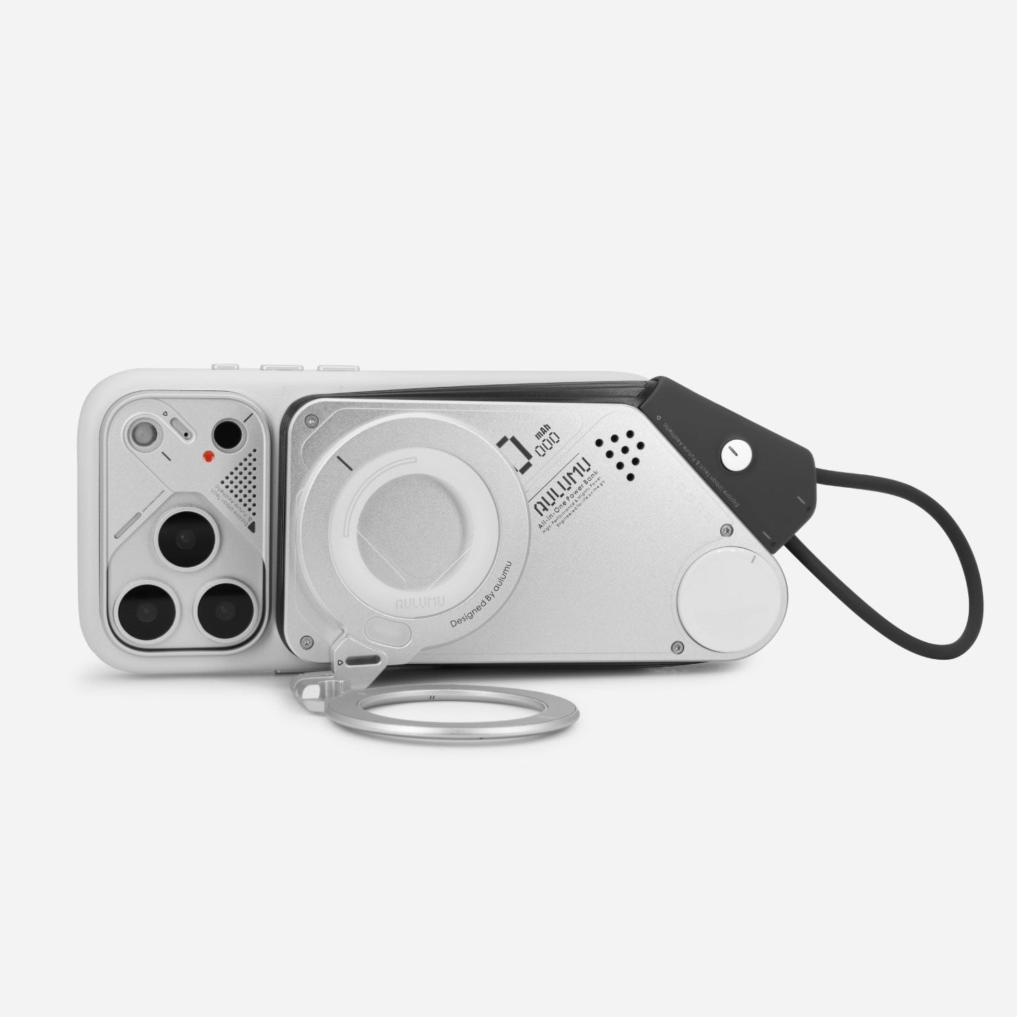 aulumu M10 MagSafe 無線充電最高15W｜吸附即充示意