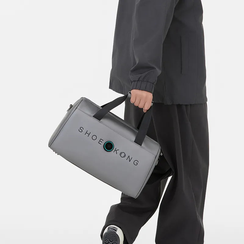ROOTSENSE Shoekong Halo Mini sports bag 側面輪廓與手提比例示意