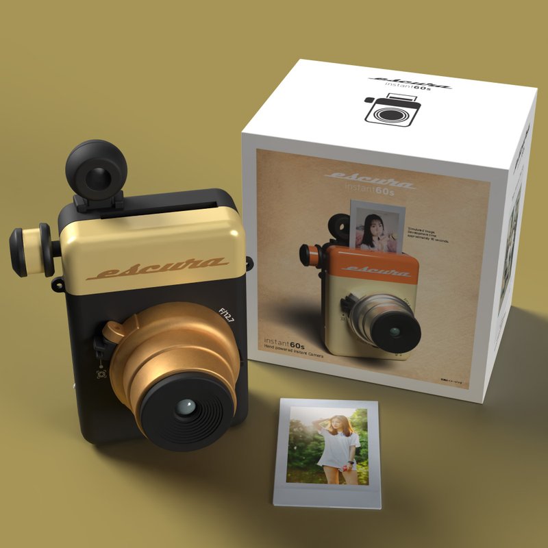 ESCURA Instant 60s 手動即影即有相機 連外置閃光燈