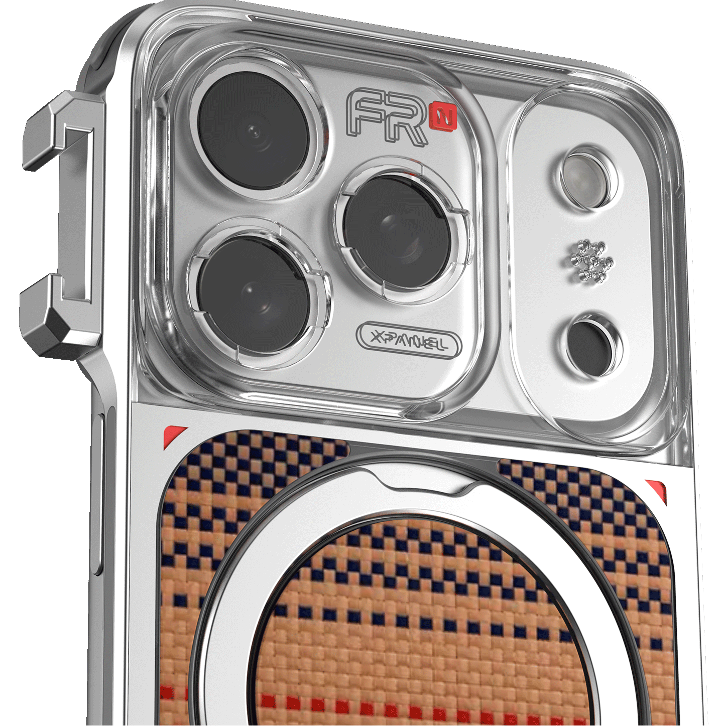 FOTORGEAR Fr Series T‑Mount 透明 PC 鏡頭接口近距離細節