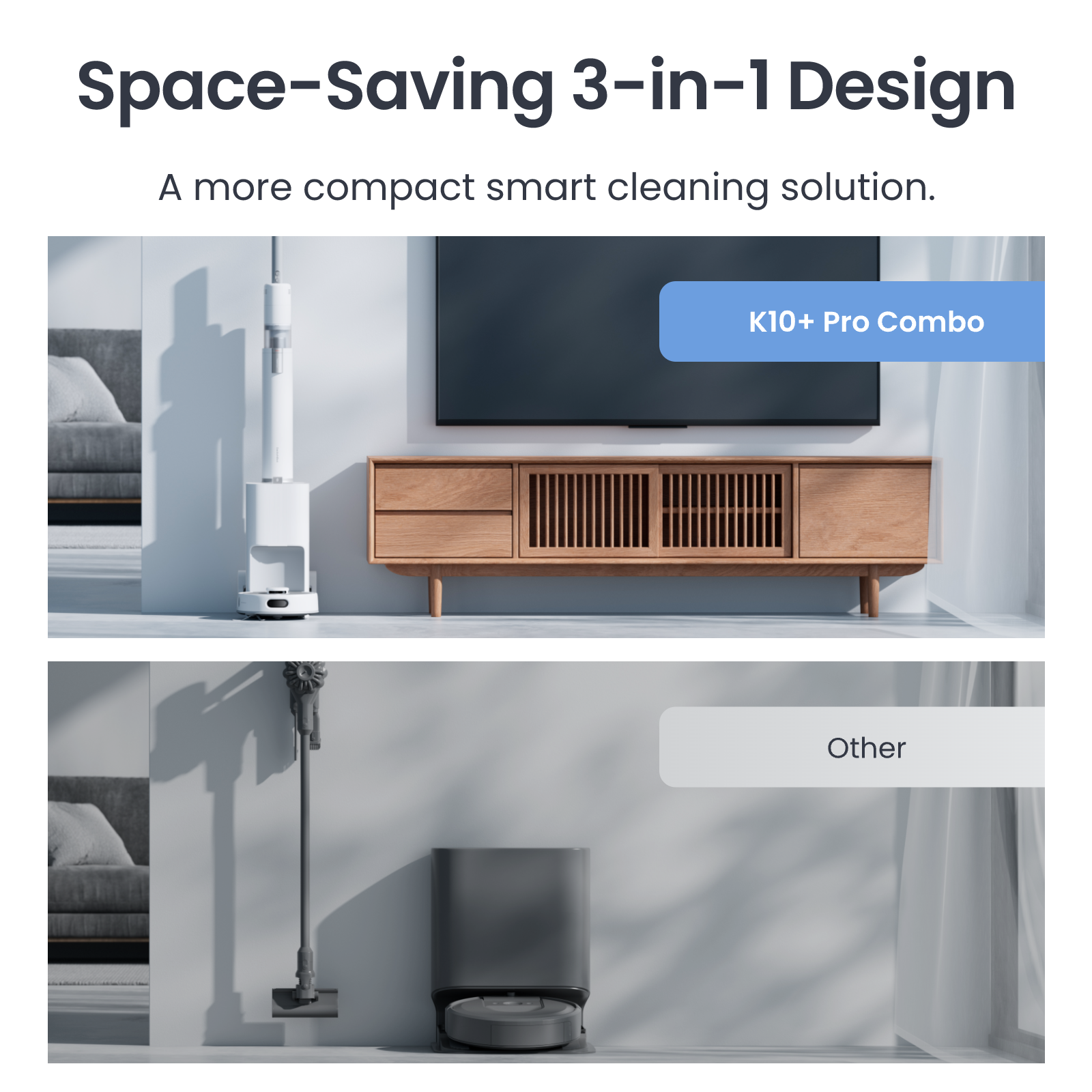 SWITCHBOT K10+ Pro Combo 機械人吸塵＋無線手提吸塵
