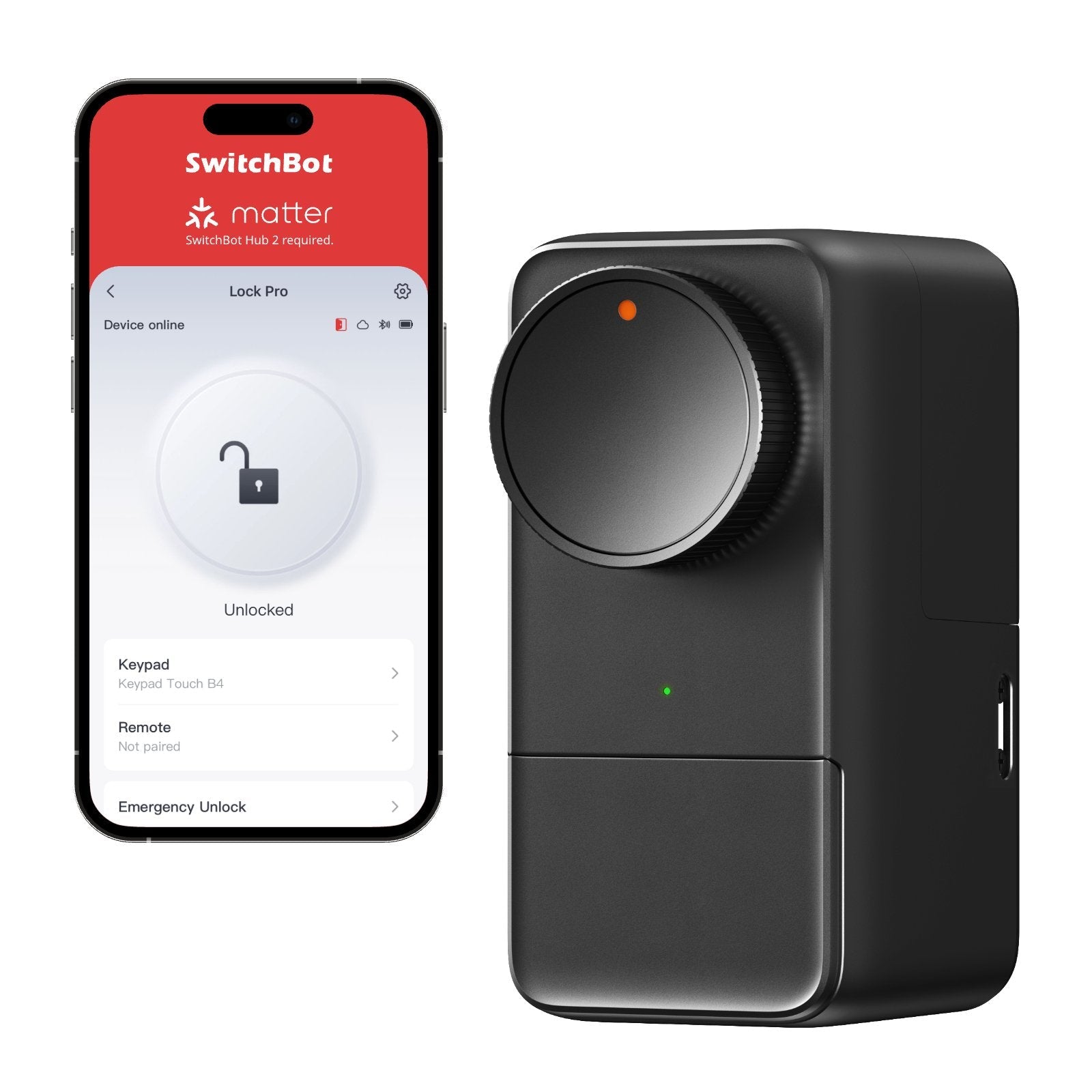 SWITCHBOT Lock Pro 智能門鎖主機外觀