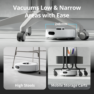 SWITCHBOT K10+ Pro 掃地吸塵機器人｜3000Pa強勁吸力｜自動集塵｜雷射導航｜寵物毛髮防纏繞