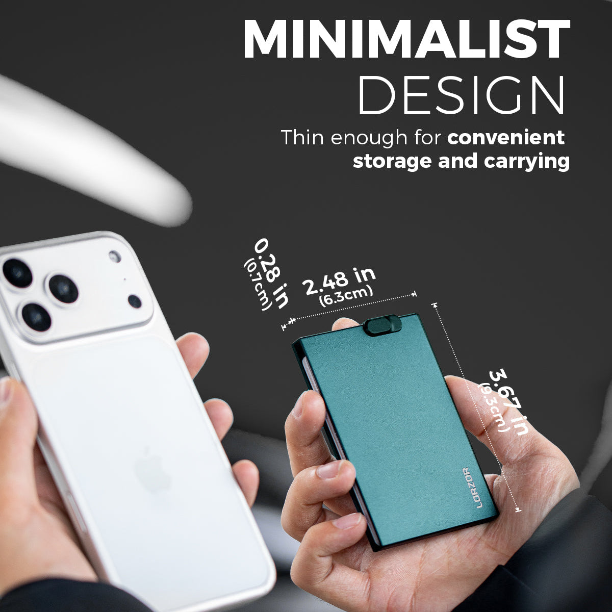 LORZOR Slim MagSafe Wallet 極簡磁吸卡片銀包