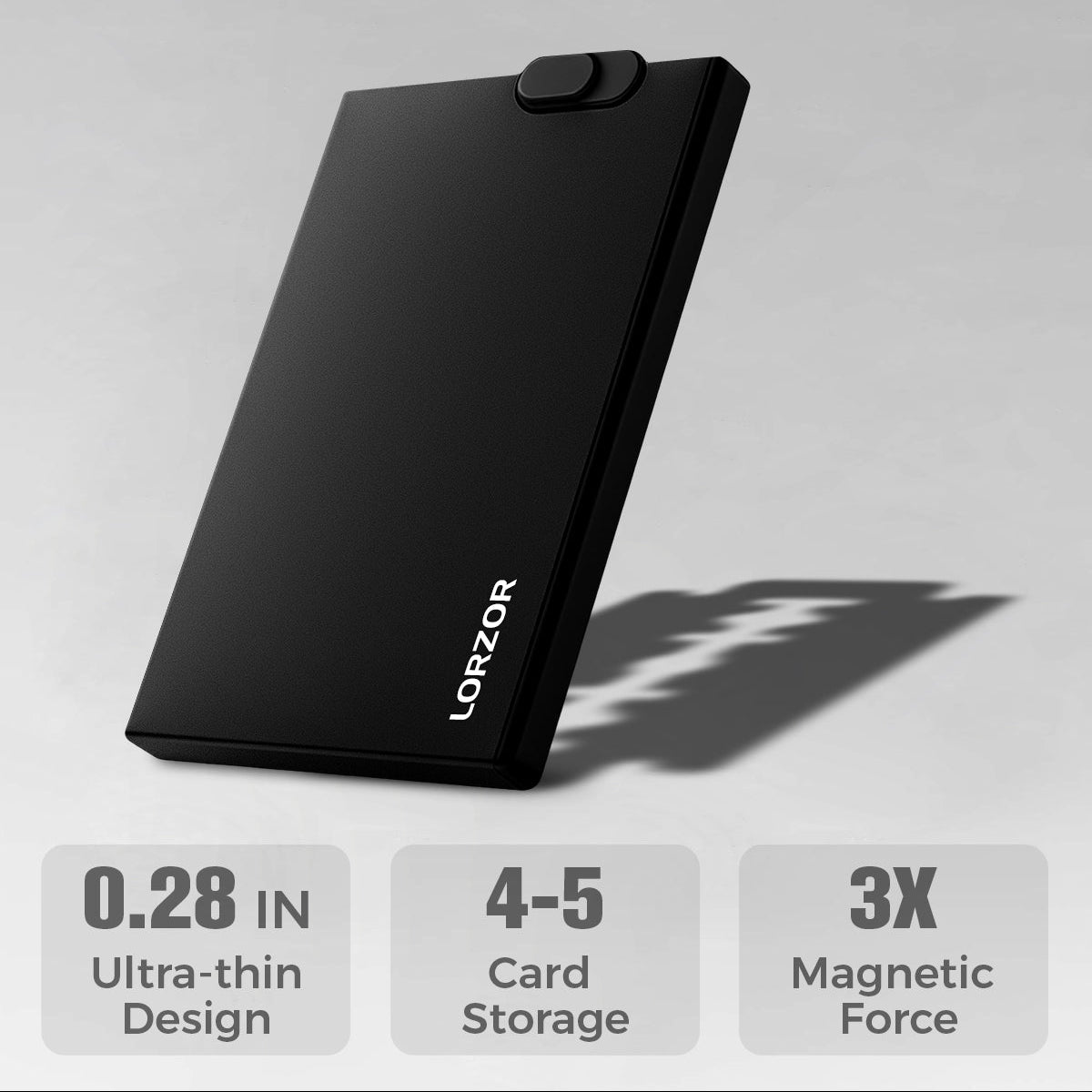 LORZOR Slim MagSafe Wallet 極簡磁吸卡片銀包