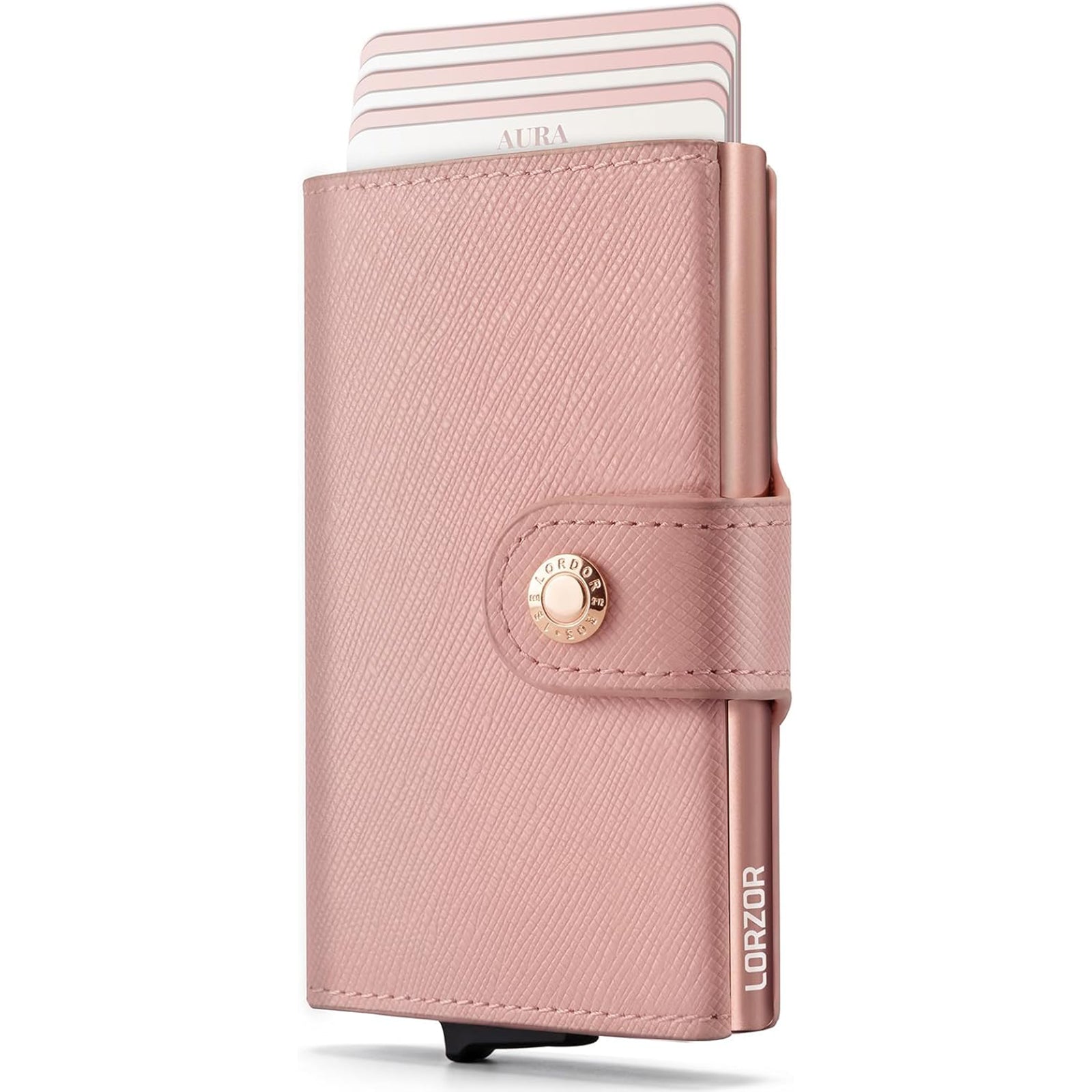 LORZOR Slim Saffiano Leather Wallet 真皮纖薄銀包
