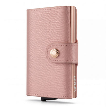 LORZOR Slim Saffiano Leather Wallet 真皮纖薄銀包