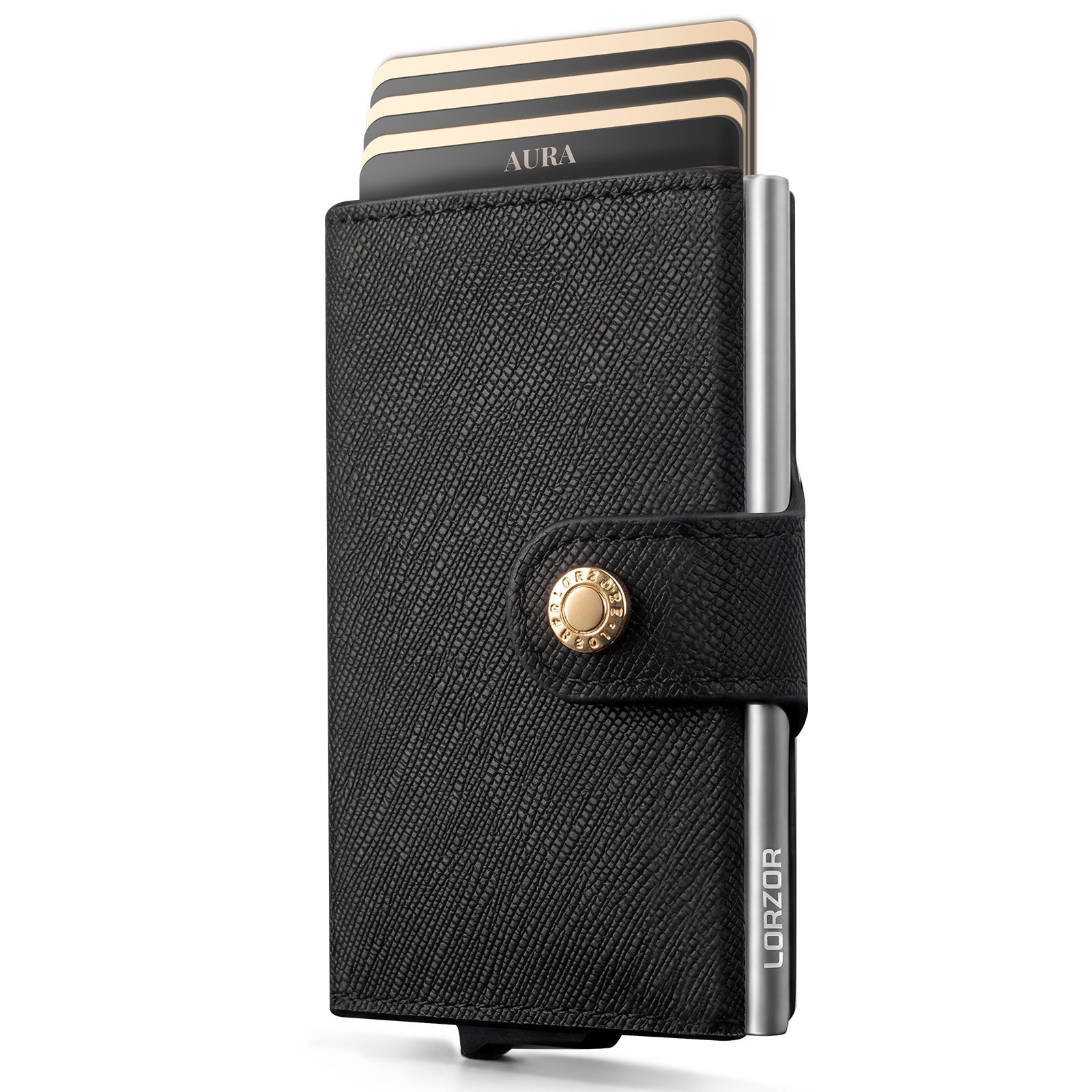 LORZOR Slim Saffiano Leather Wallet 真皮纖薄銀包